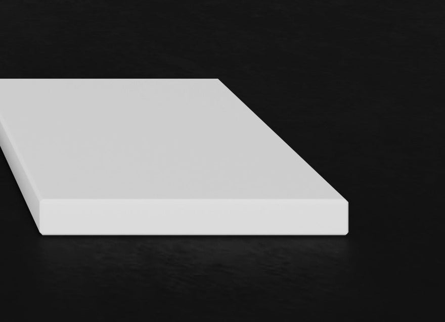 LEX Solid Surface bordplade uden håndvask, kant på 12 mm