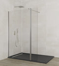 Mampara walk-in fijo + abatible SCREEN